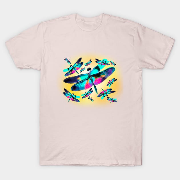 Dragon Flies T-Shirt by Kimikim